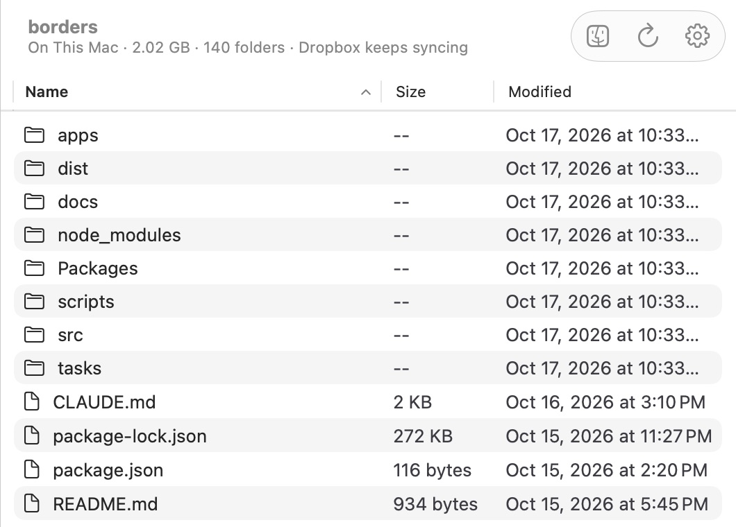 Folder for Mac: a project folder on this Mac